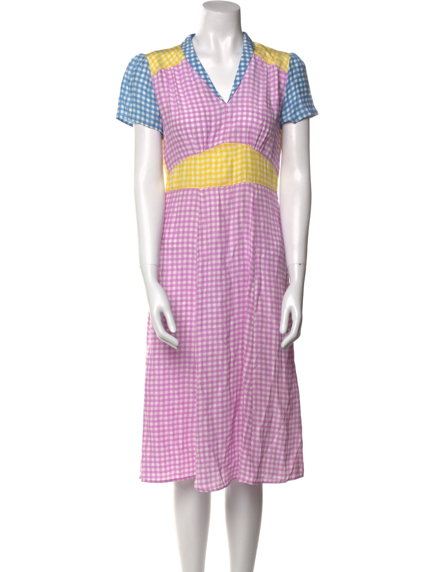 HVN Silk Midi Length Dress