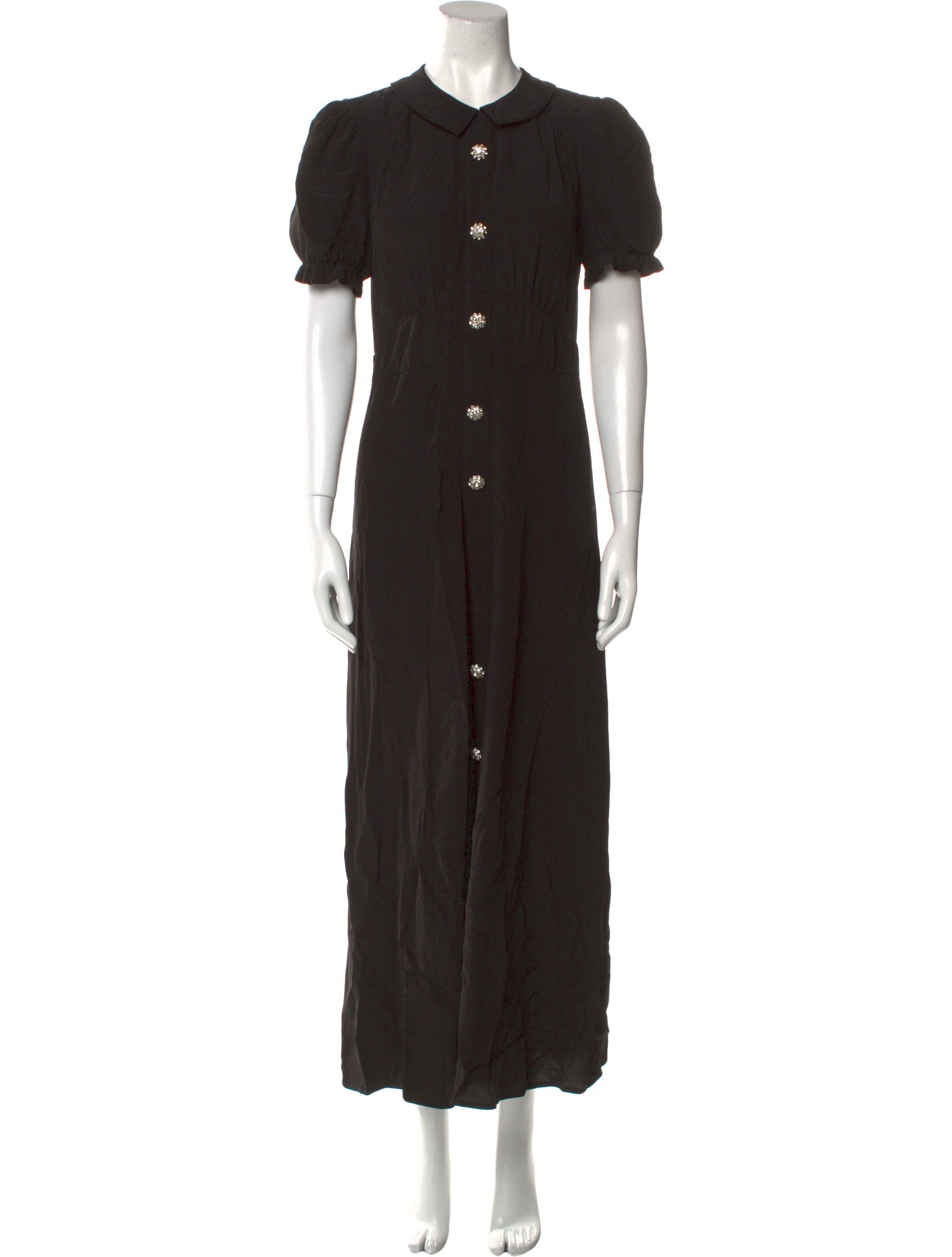 HVN Crew Neck Long Dress