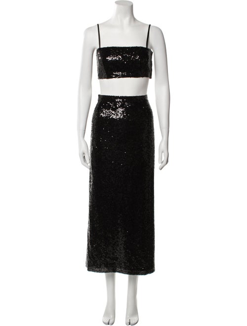 HVN Sequin Embellishments Skirt Set