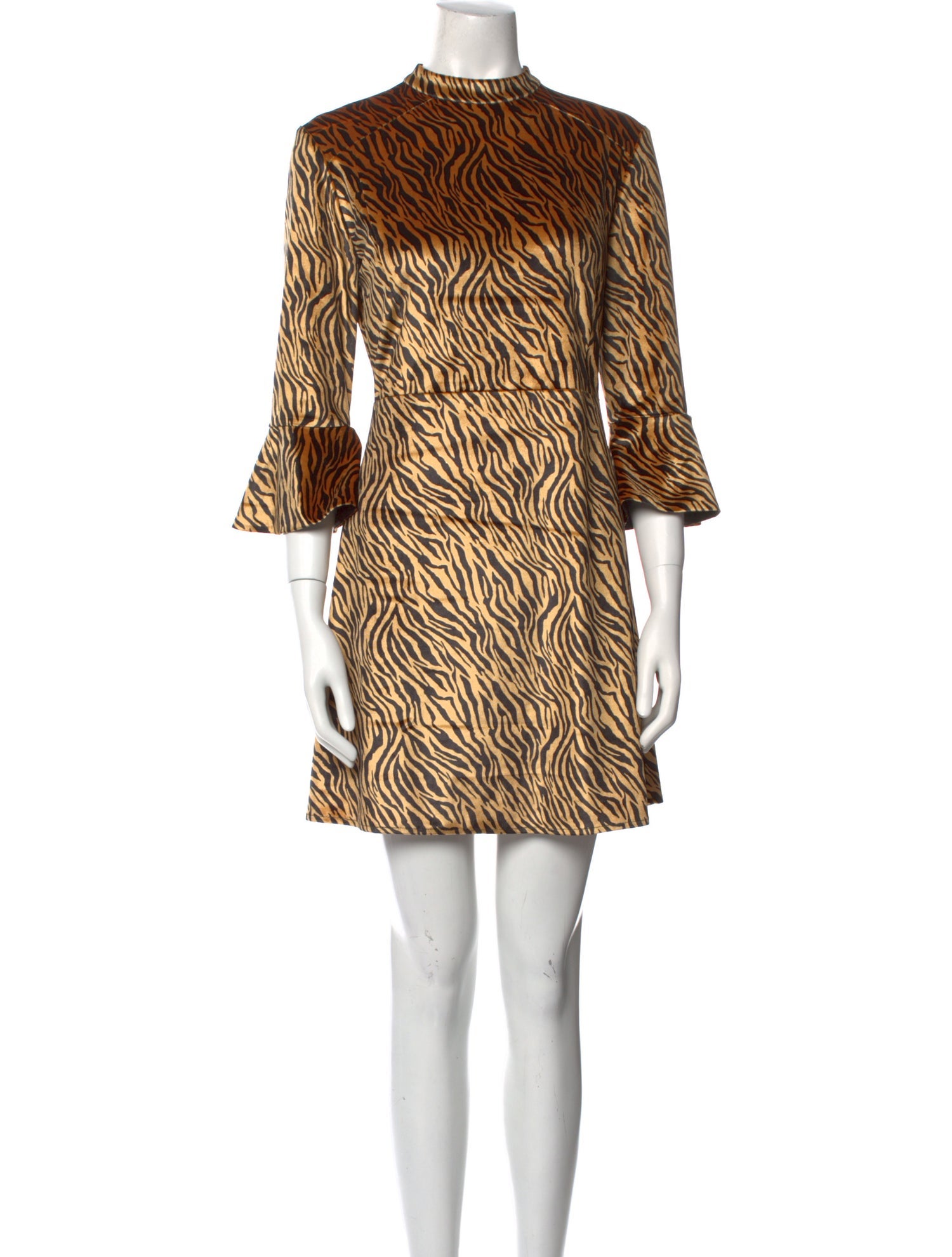 HVN Animal Print Mini Dress