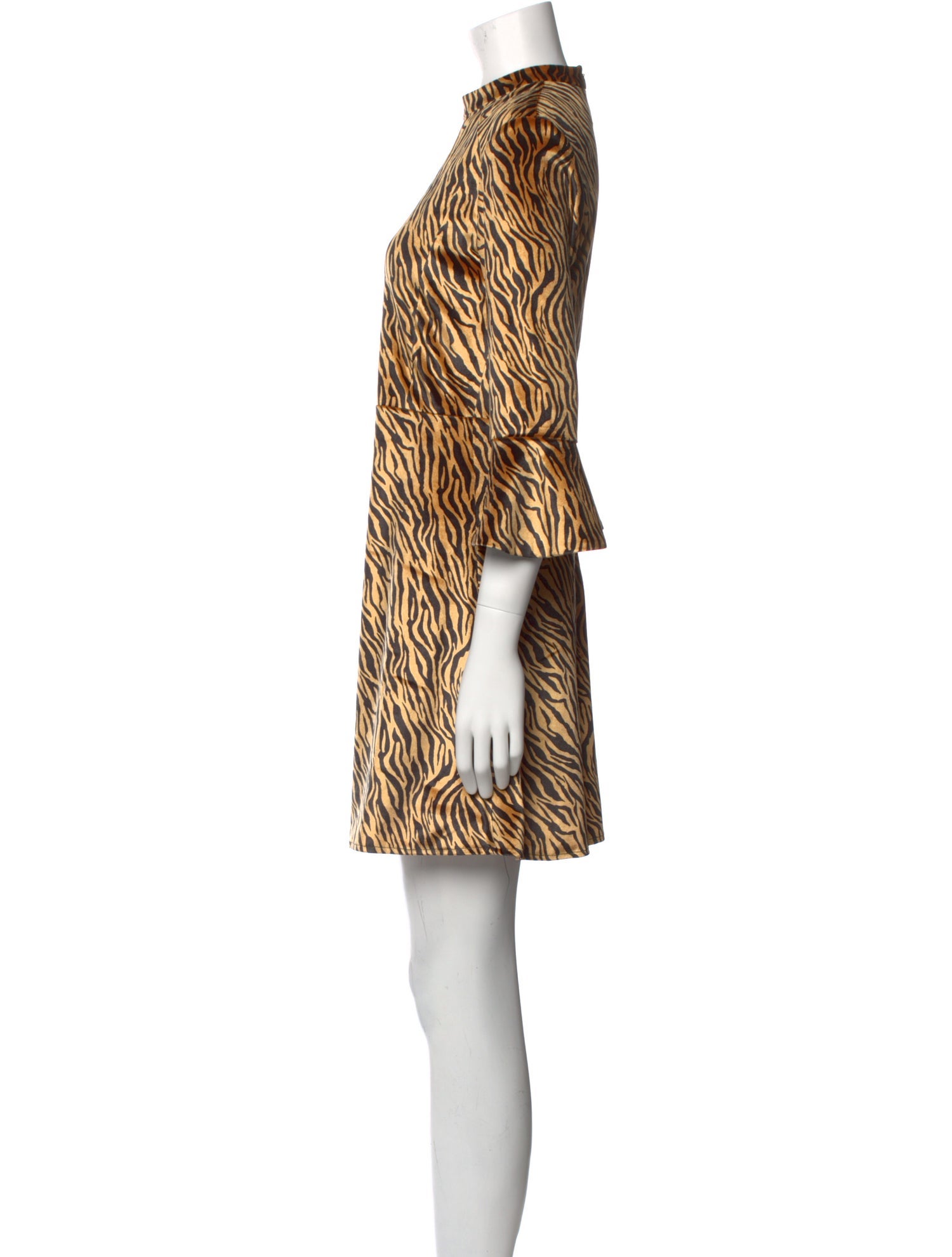 HVN Animal Print Mini Dress