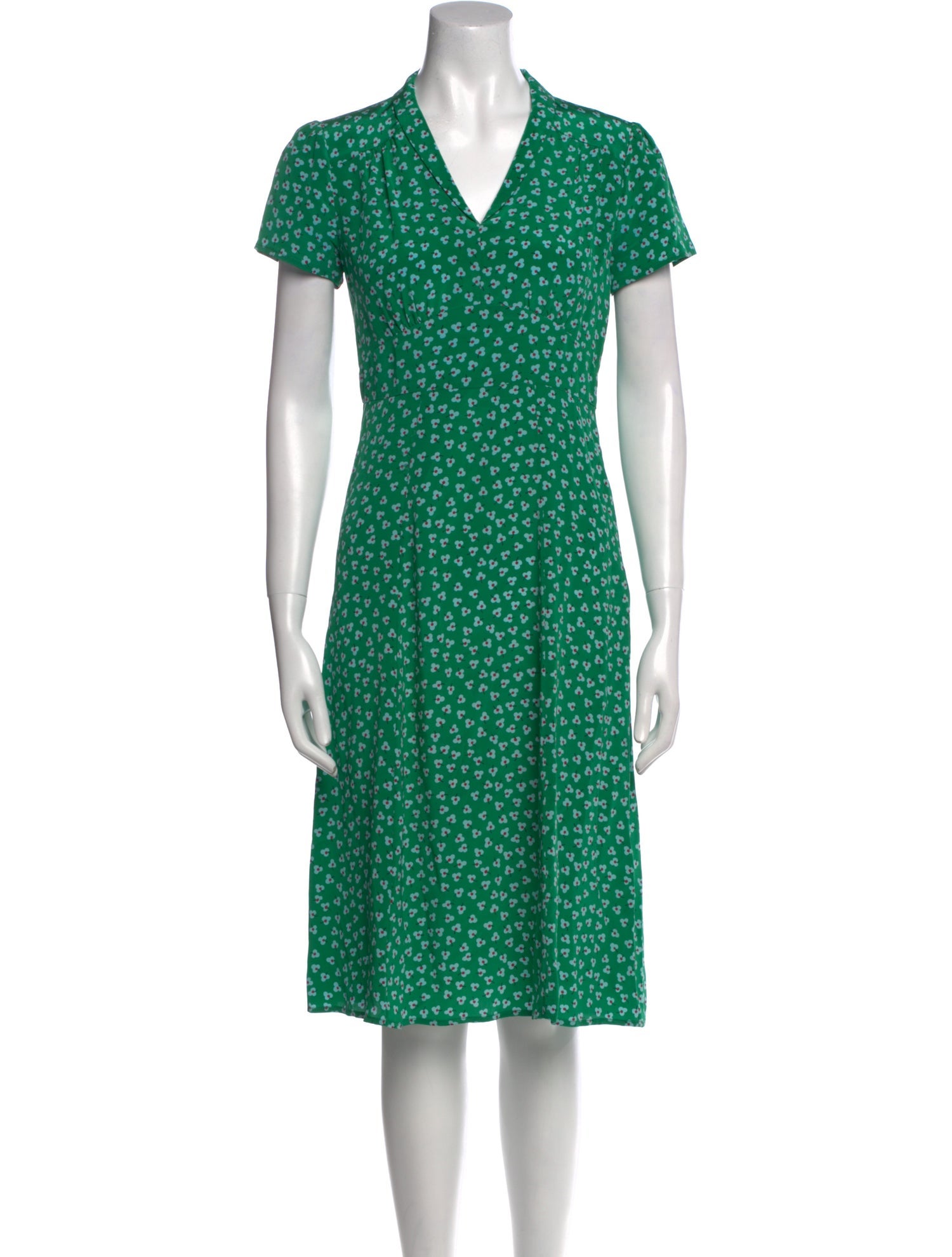 HVN Silk Midi Length Dress