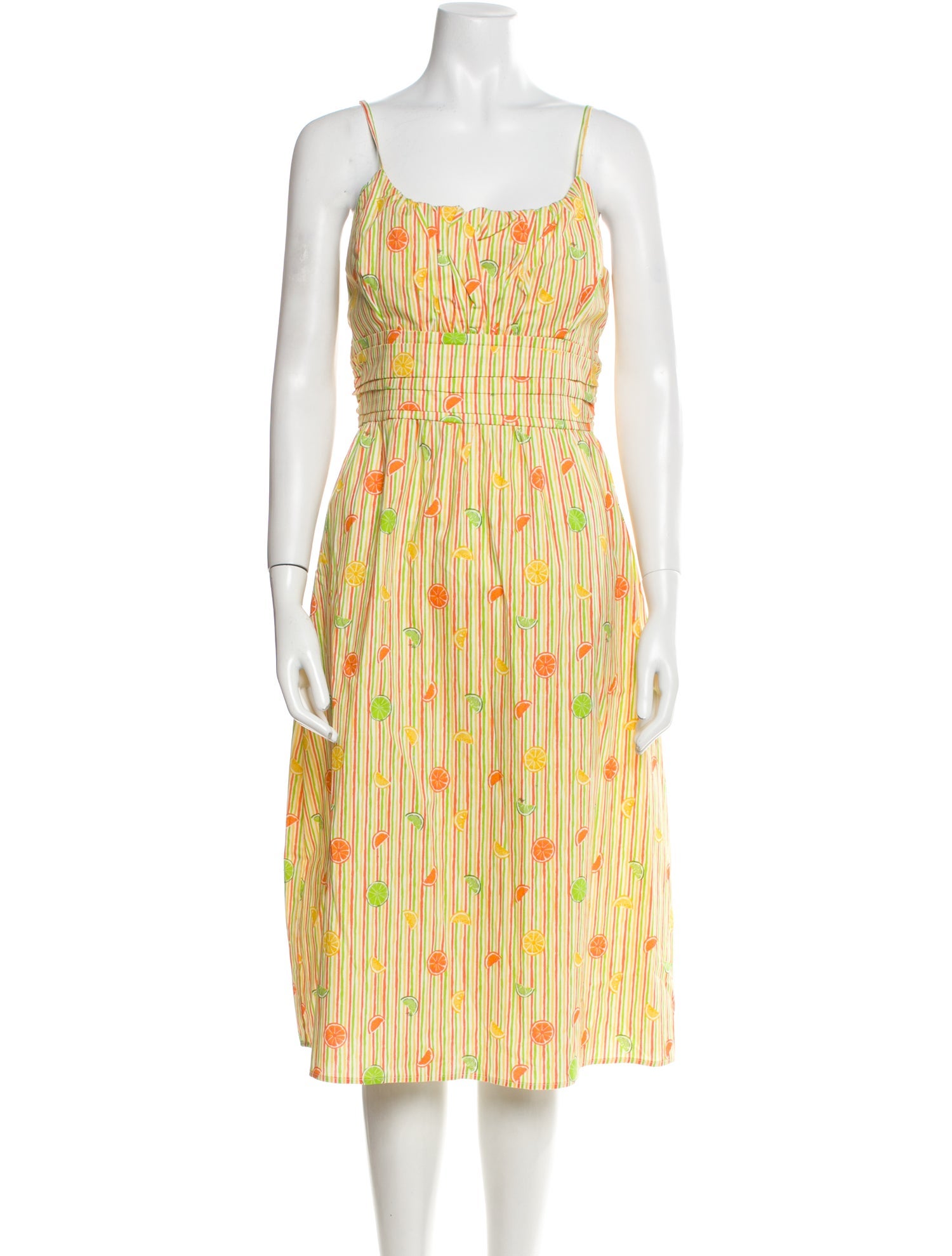 HVN Printed Midi Length Dress w/ Tags