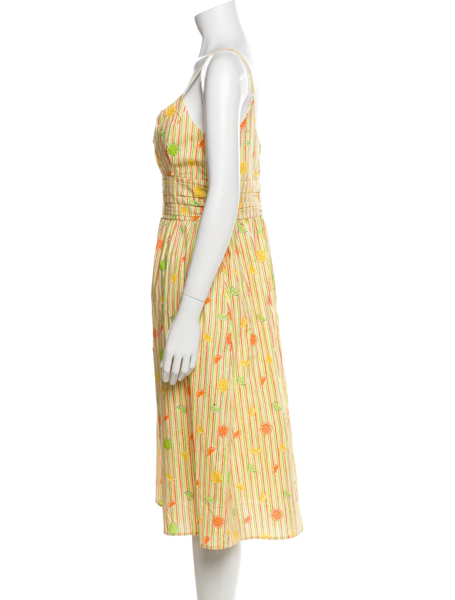 HVN Printed Midi Length Dress w/ Tags