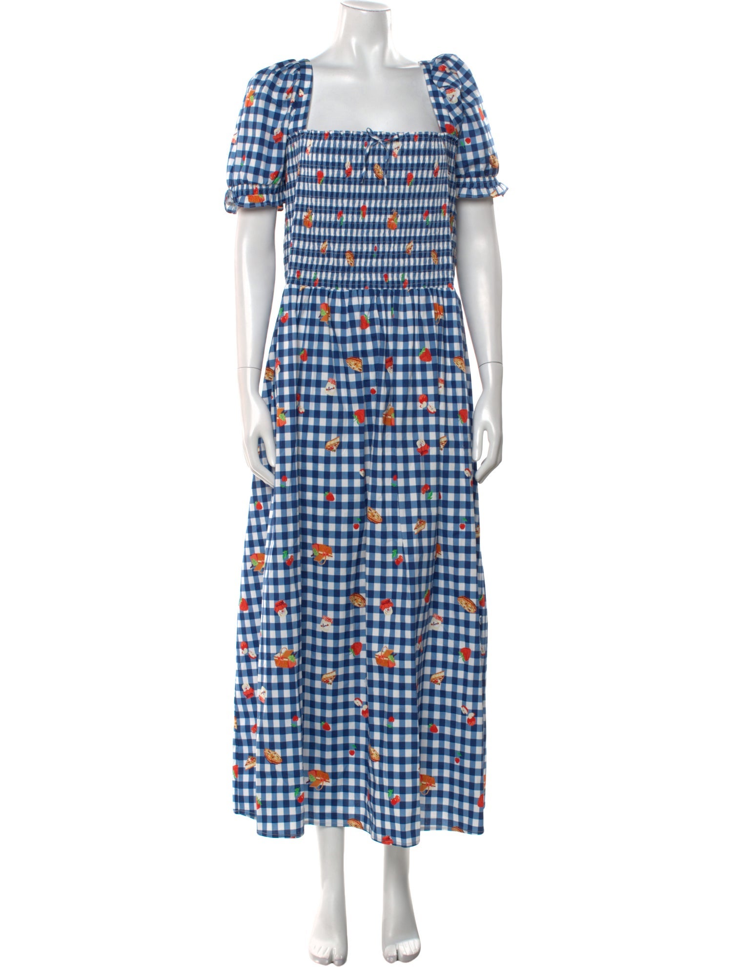 HVN Plaid Print Long Dress w/ Tags