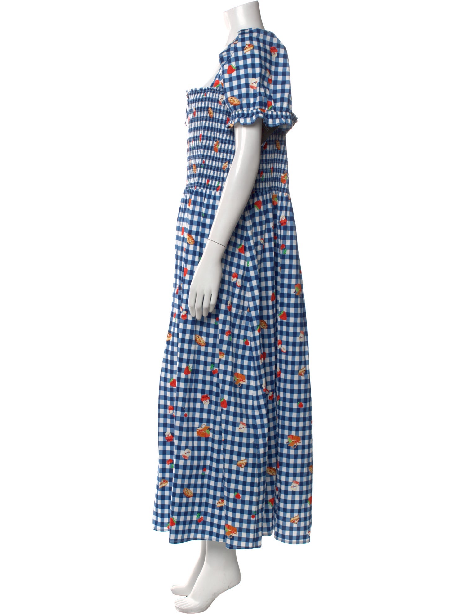 HVN Plaid Print Long Dress w/ Tags