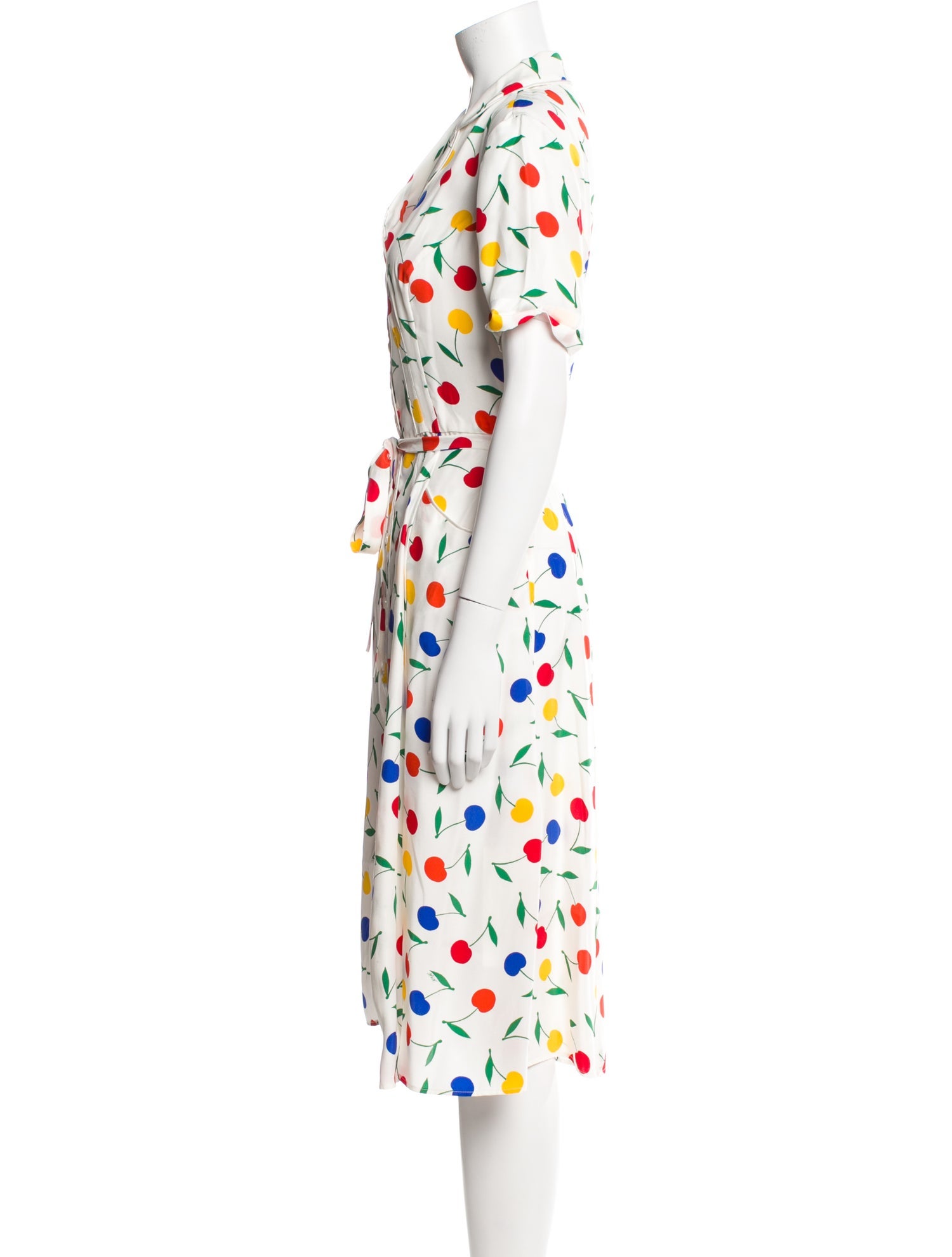 HVN Silk Midi Length Dress