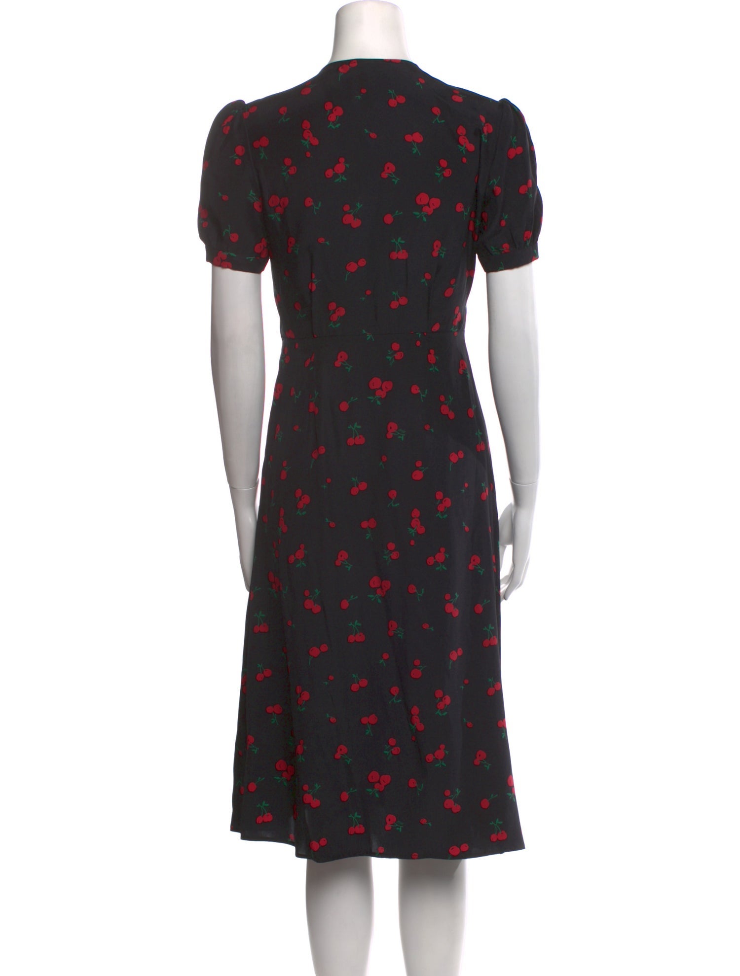 HVN Floral Print Knee-Length Dress
