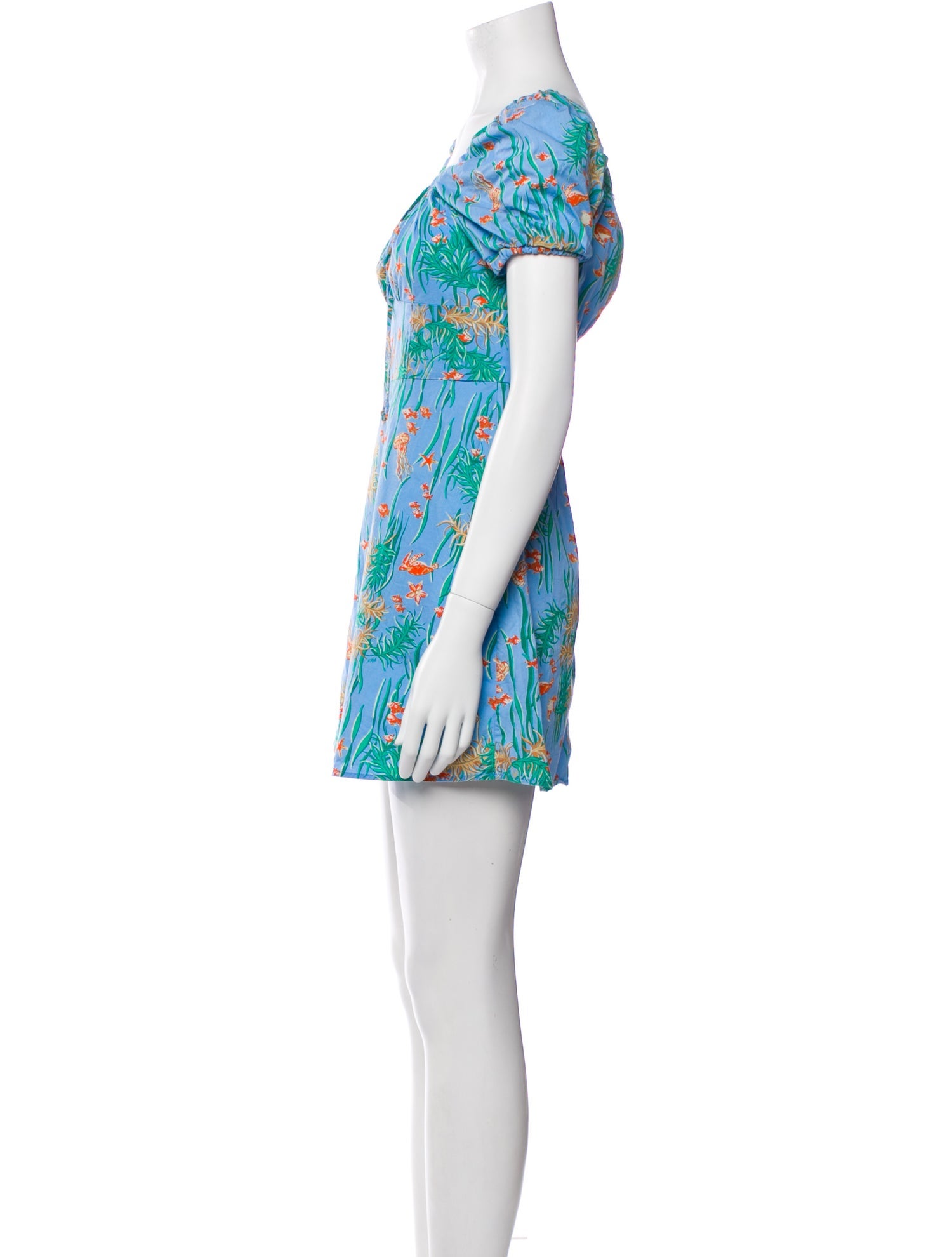 HVN Printed Mini Dress