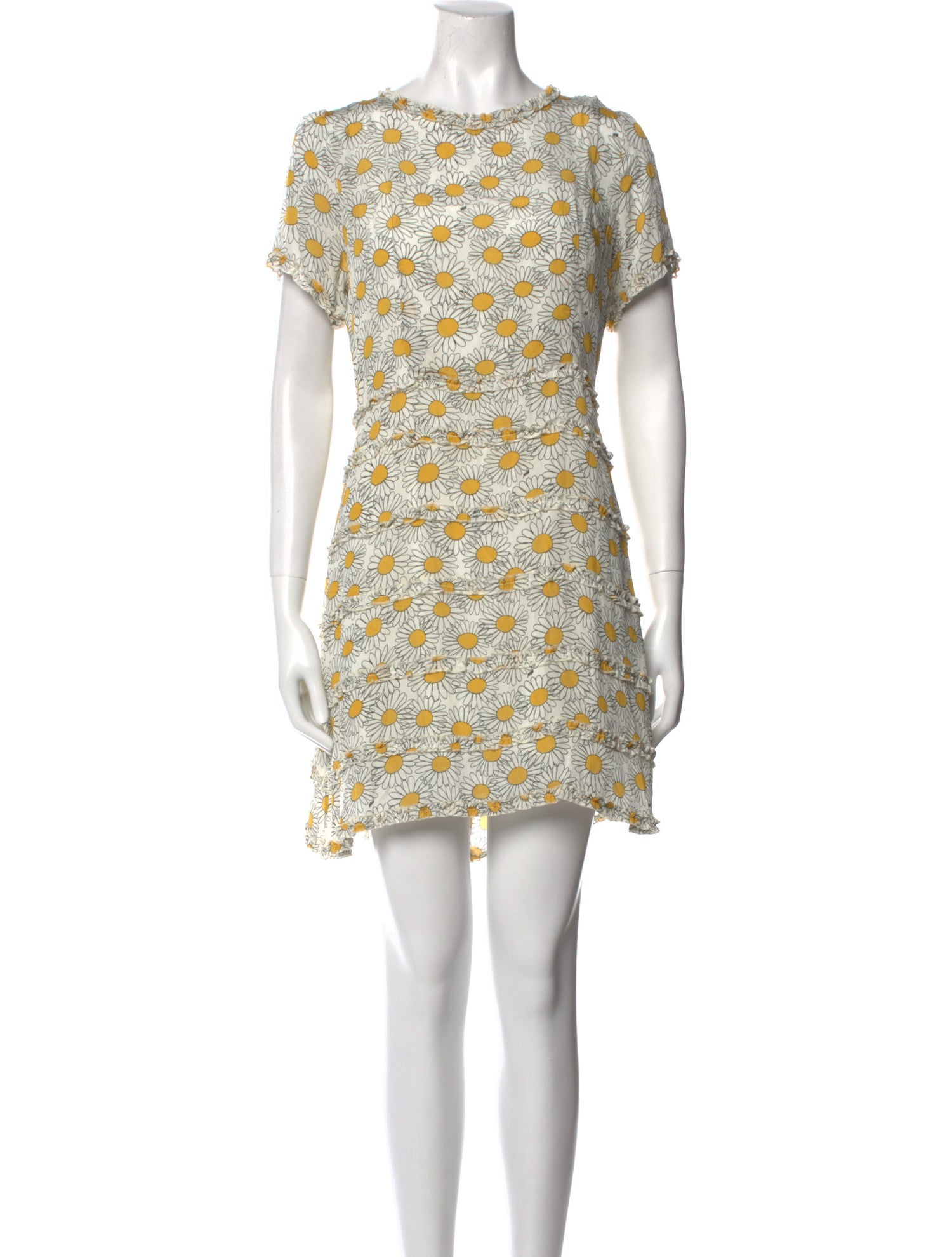 HVN Floral Print Mini Dress