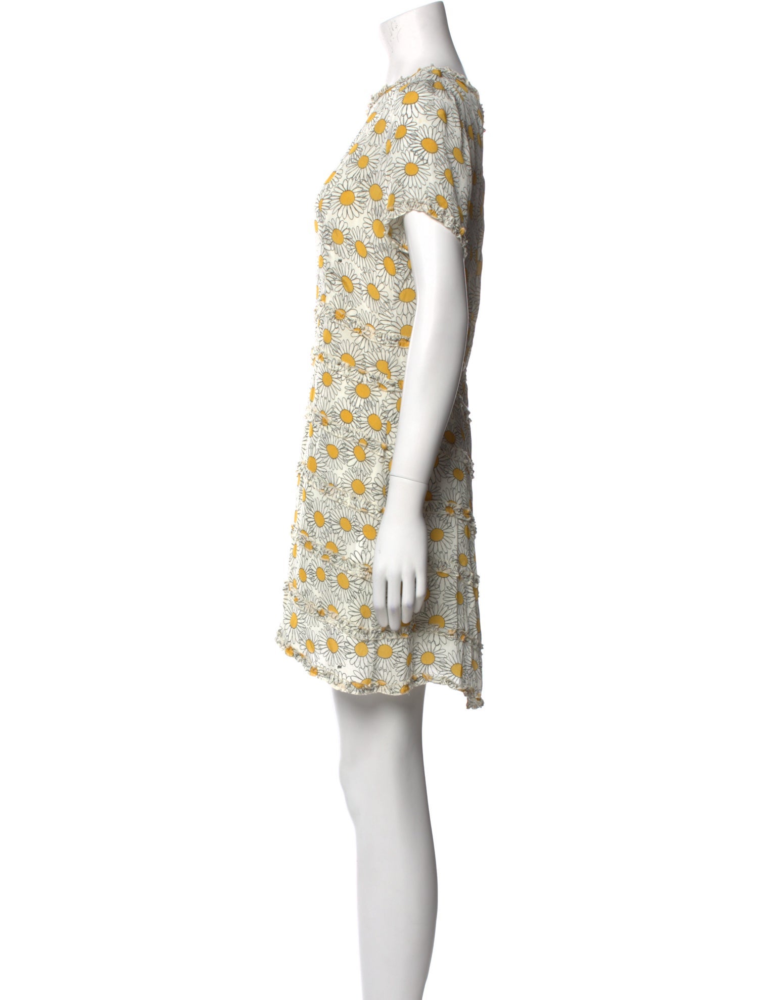 HVN Floral Print Mini Dress