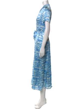 HVN Silk Long Dress