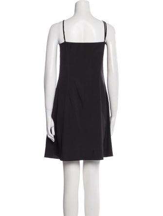 HVN Square Neckline Mini Dress
