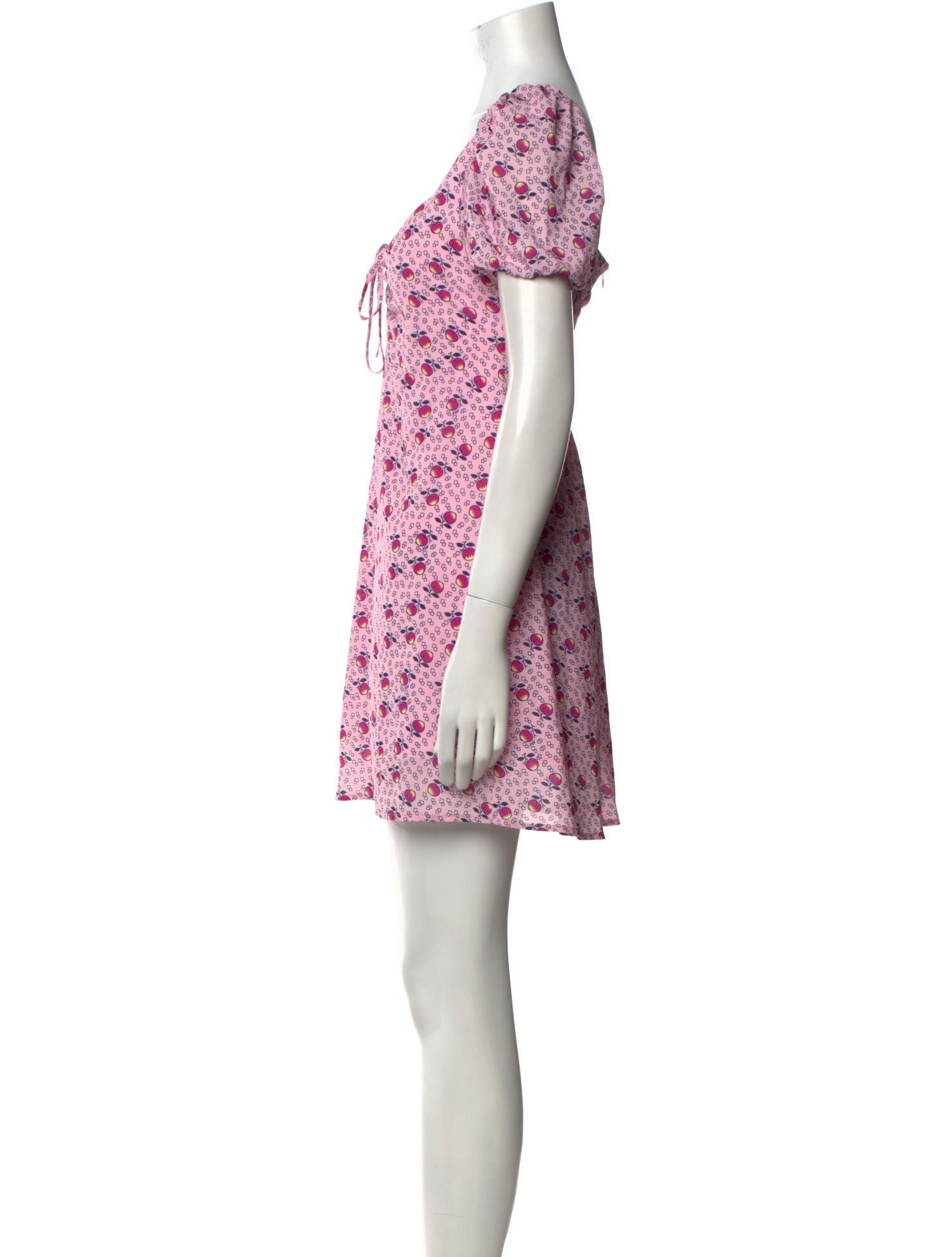 HVN Floral Print Mini Dress