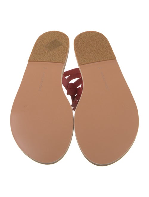 HVN Leather Slingback Sandals