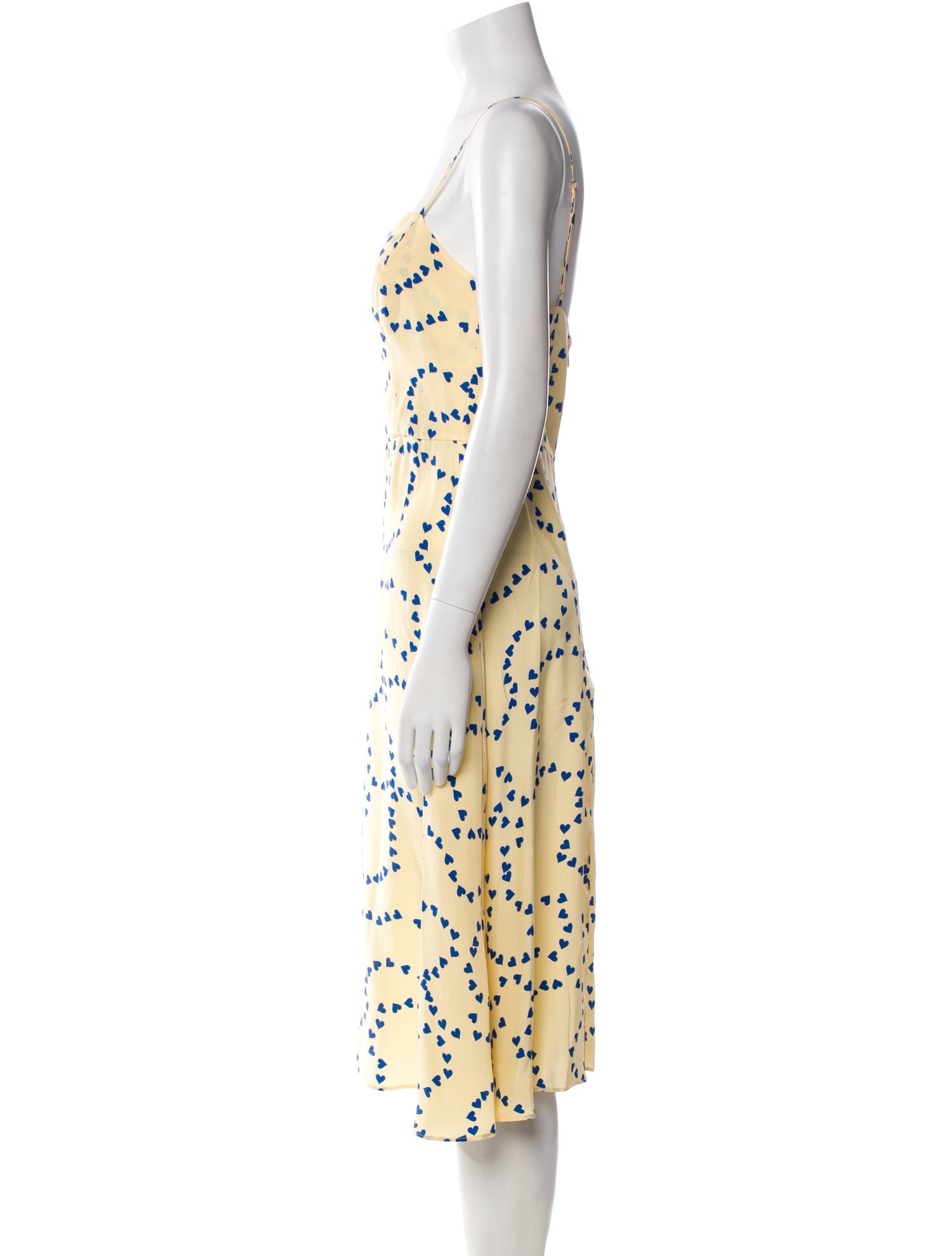 HVN Silk Midi Length Dress