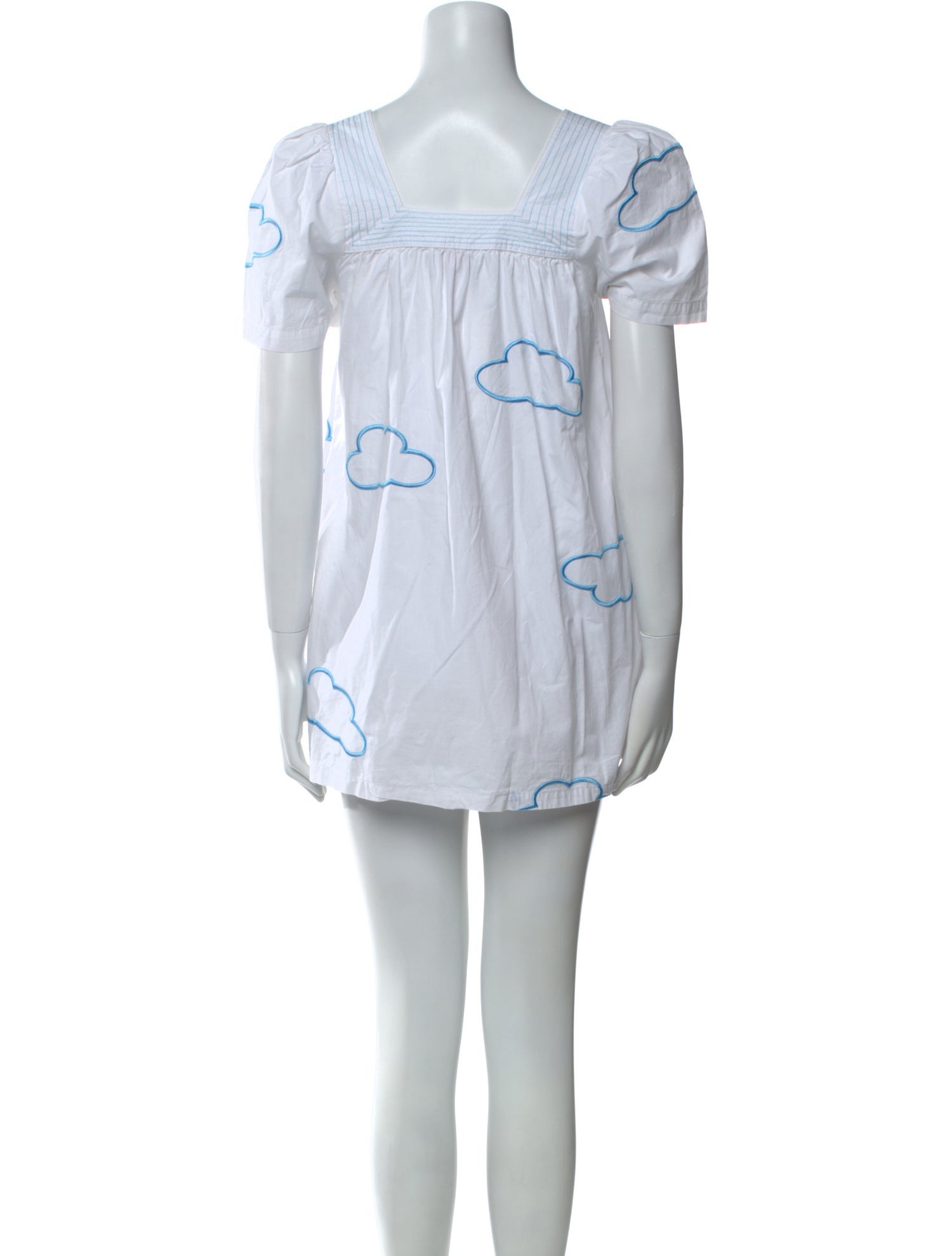 HVN Square Neckline Mini Dress