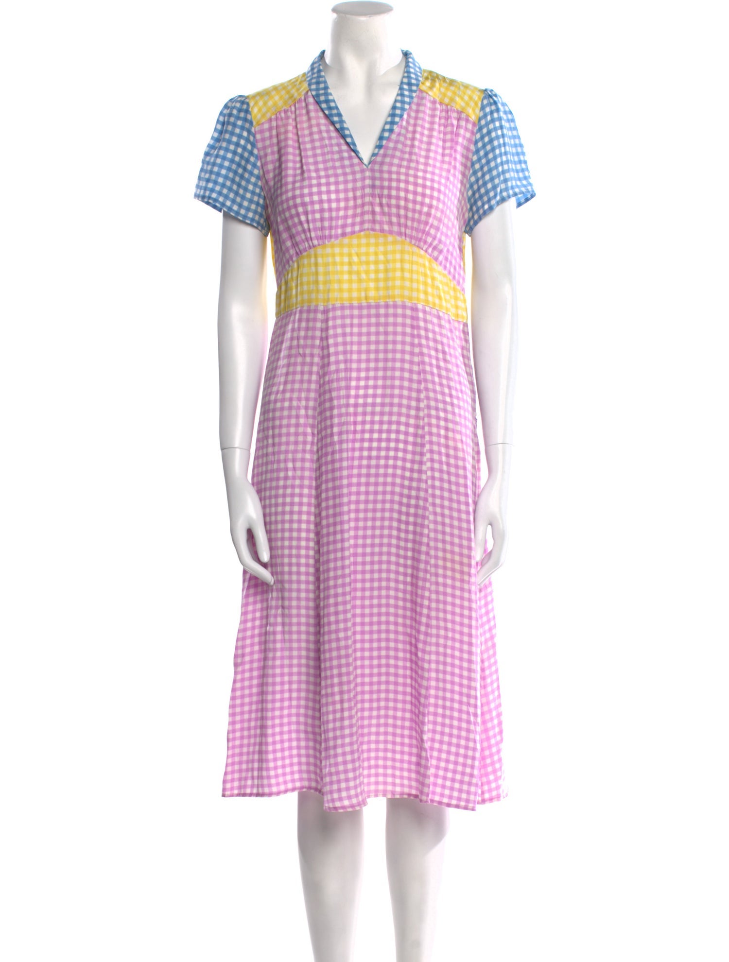 HVN Silk Midi Length Dress