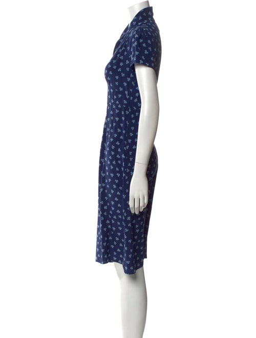 HVN Silk Knee-Length Dress