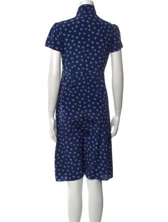 HVN Silk Knee-Length Dress