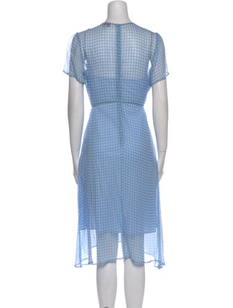 HVN Silk Midi Length Dress