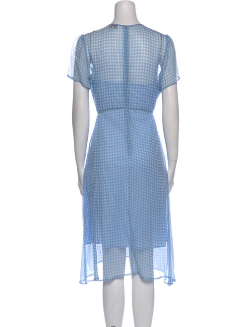 HVN Silk Midi Length Dress