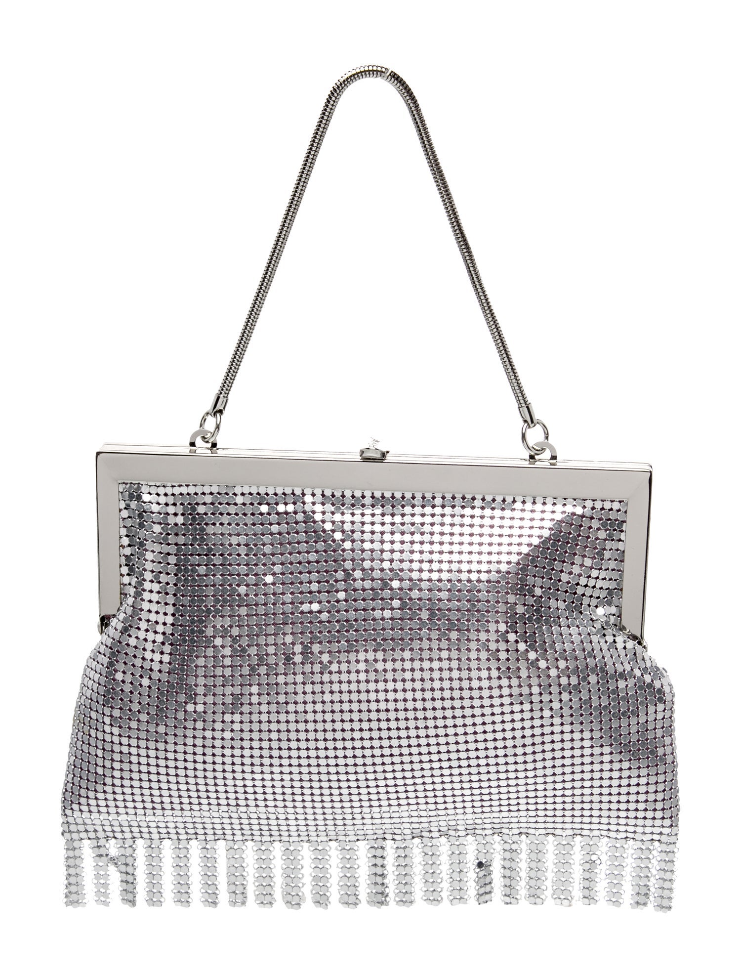 HVN Metal Top Handle Bag