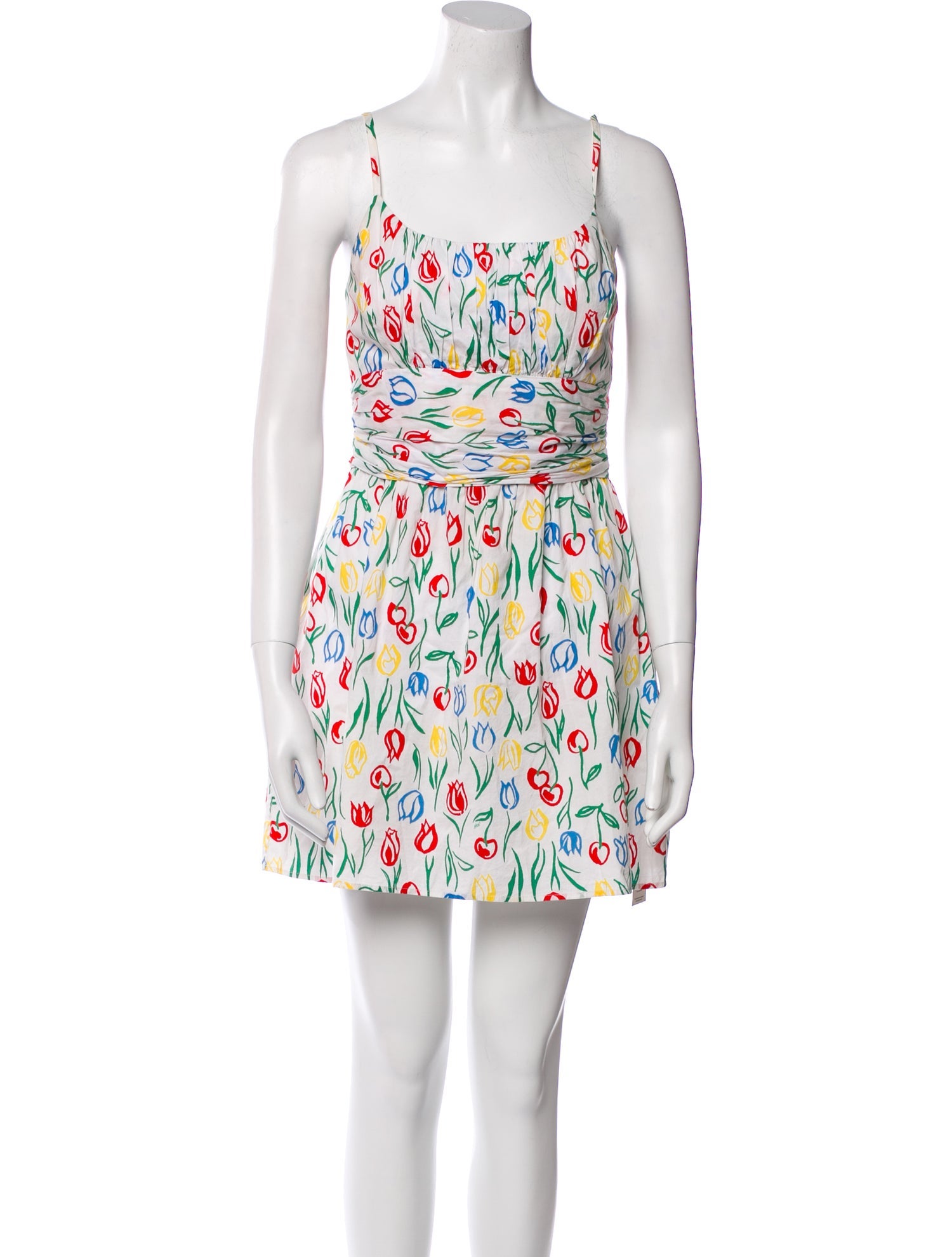 HVN Floral Print Mini Dress
