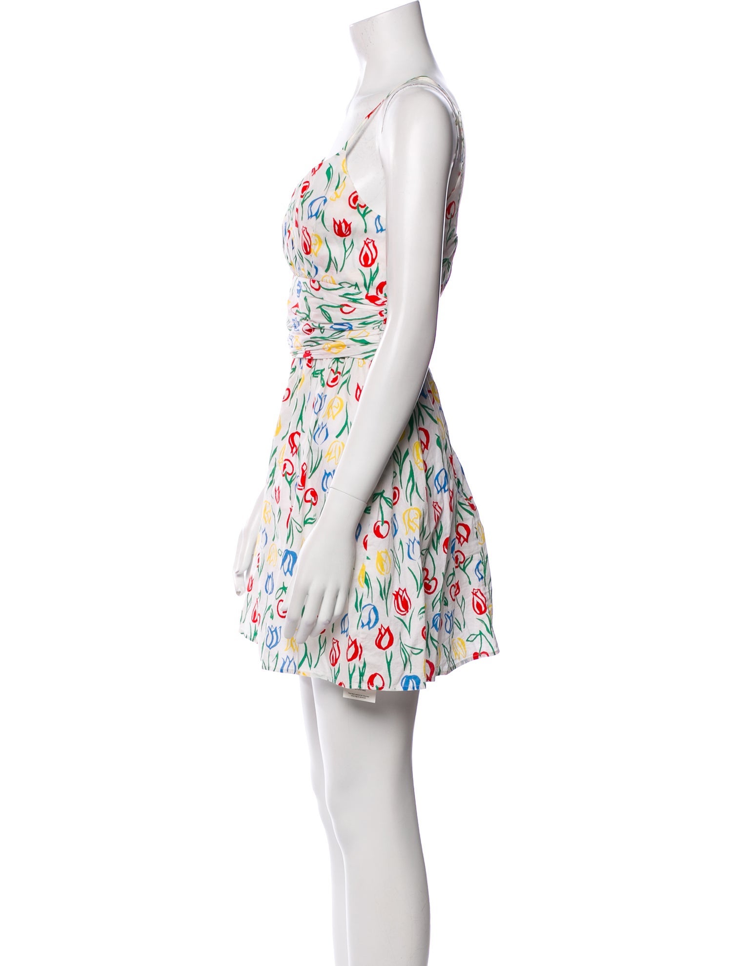 HVN Floral Print Mini Dress