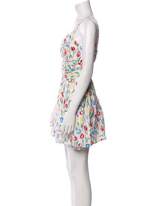 HVN Floral Print Mini Dress