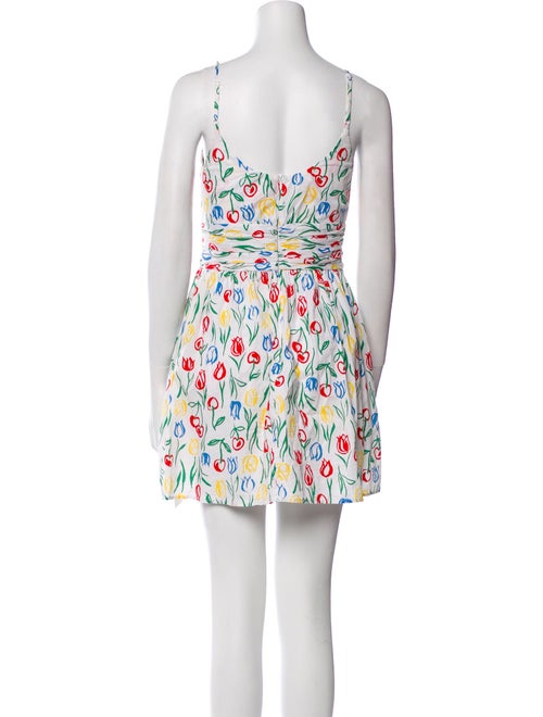 HVN Floral Print Mini Dress
