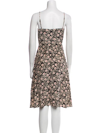 HVN Silk Knee-Length Dress