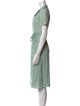HVN Silk Knee-Length Dress