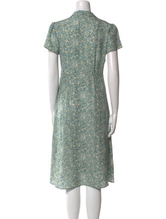 HVN Silk Midi Length Dress