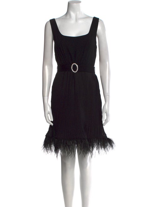 HVN Square Neckline Mini Dress