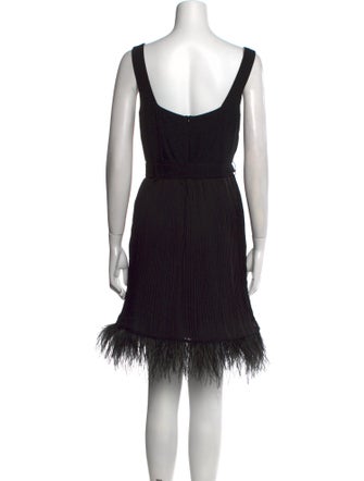 HVN Square Neckline Mini Dress