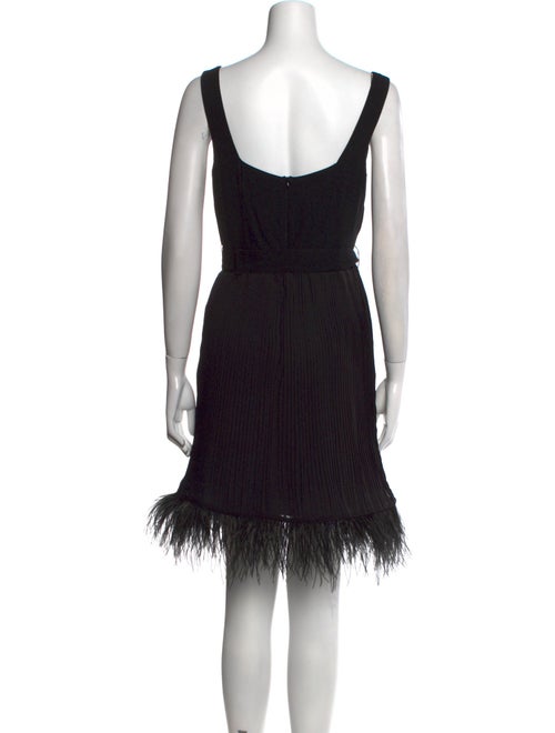 HVN Square Neckline Mini Dress