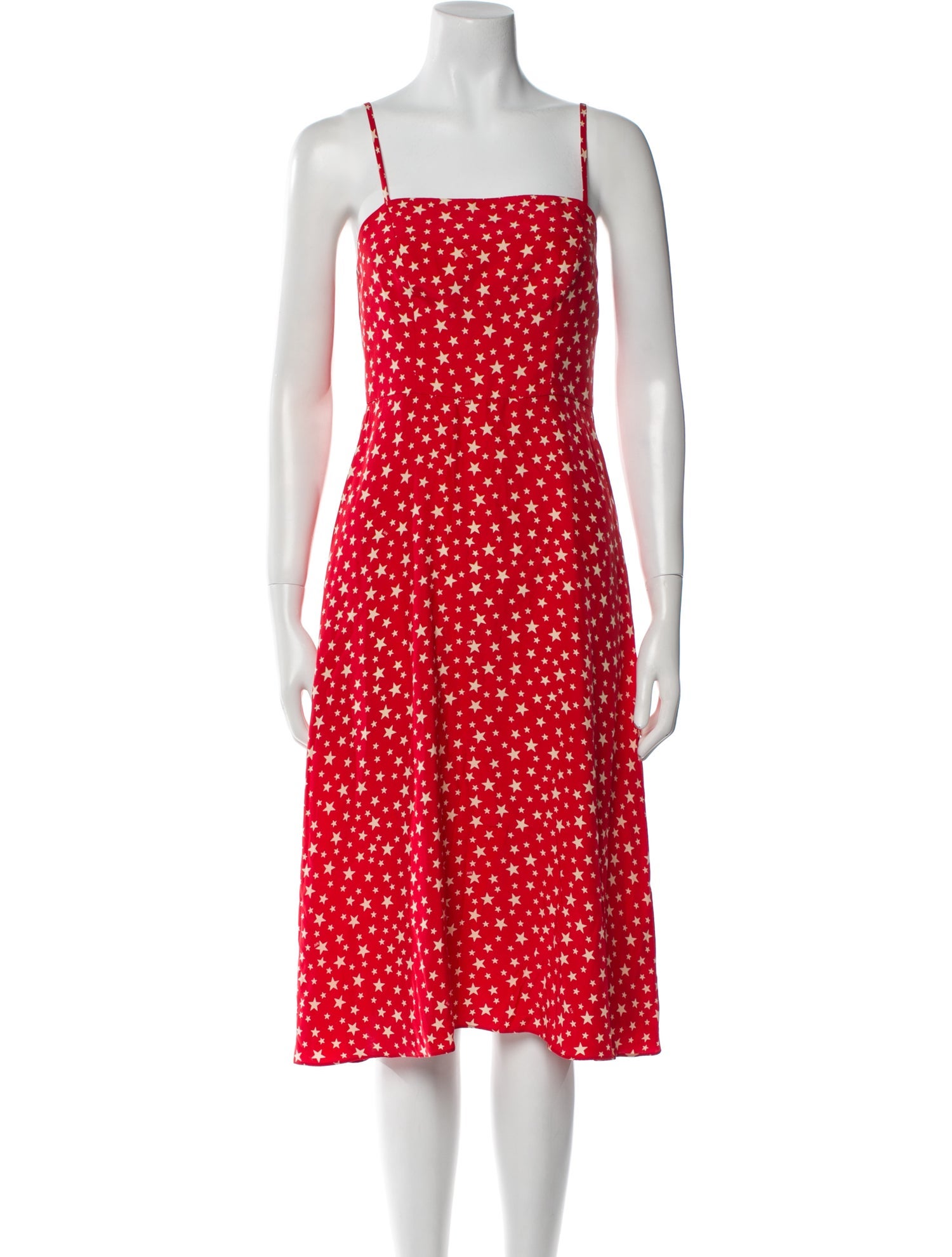 HVN Silk Knee-Length Dress