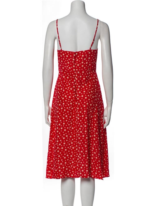 HVN Silk Knee-Length Dress