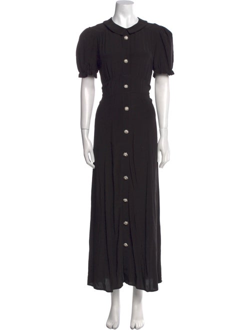 HVN Crew Neck Long Dress