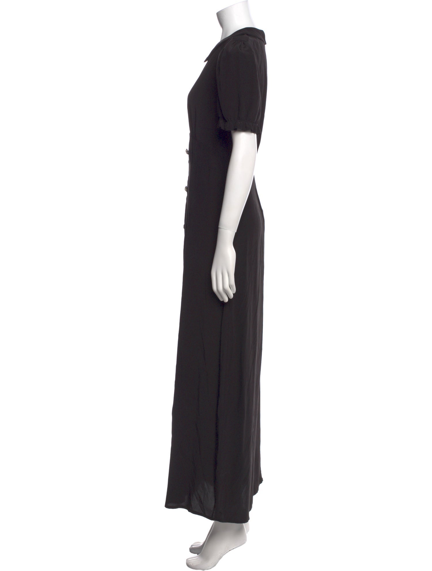 HVN Crew Neck Long Dress