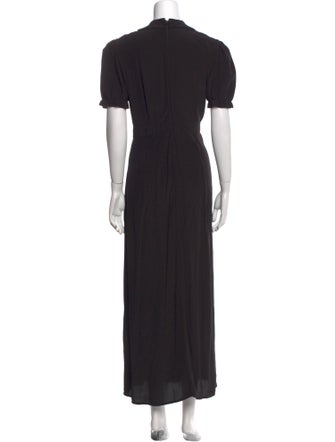 HVN Crew Neck Long Dress