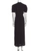 HVN Crew Neck Long Dress