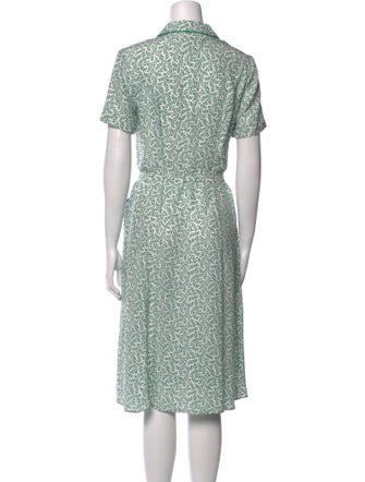 HVN Silk Midi Length Dress