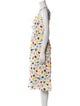 HVN Printed Midi Length Dress