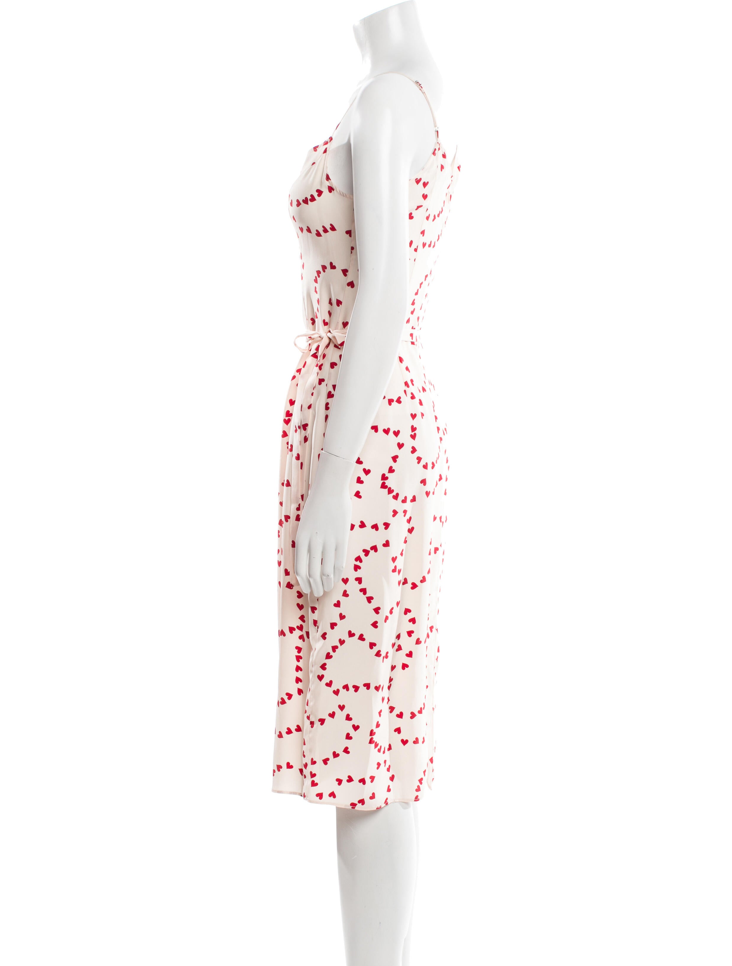 HVN Silk Midi Length Dress