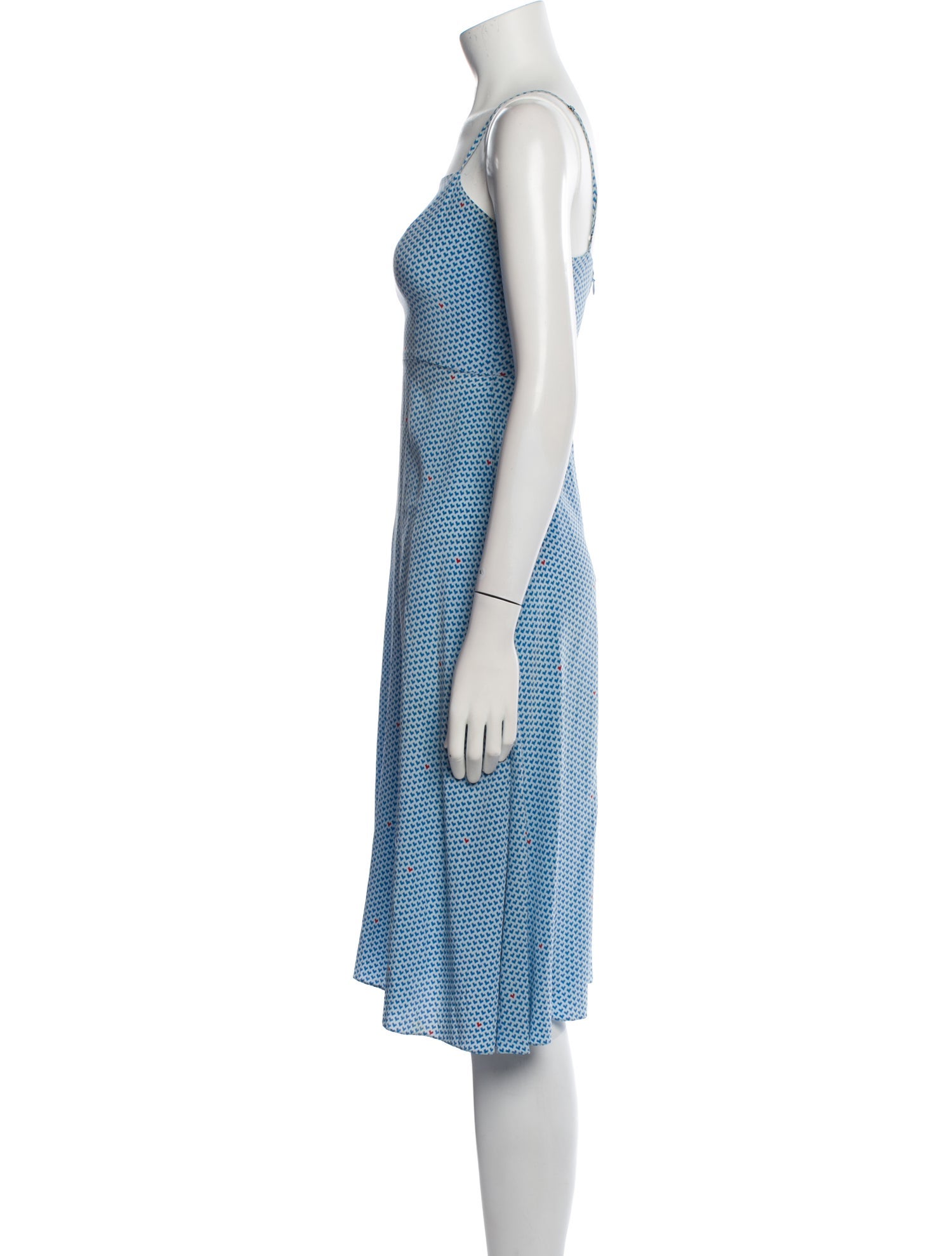 HVN Silk Midi Length Dress