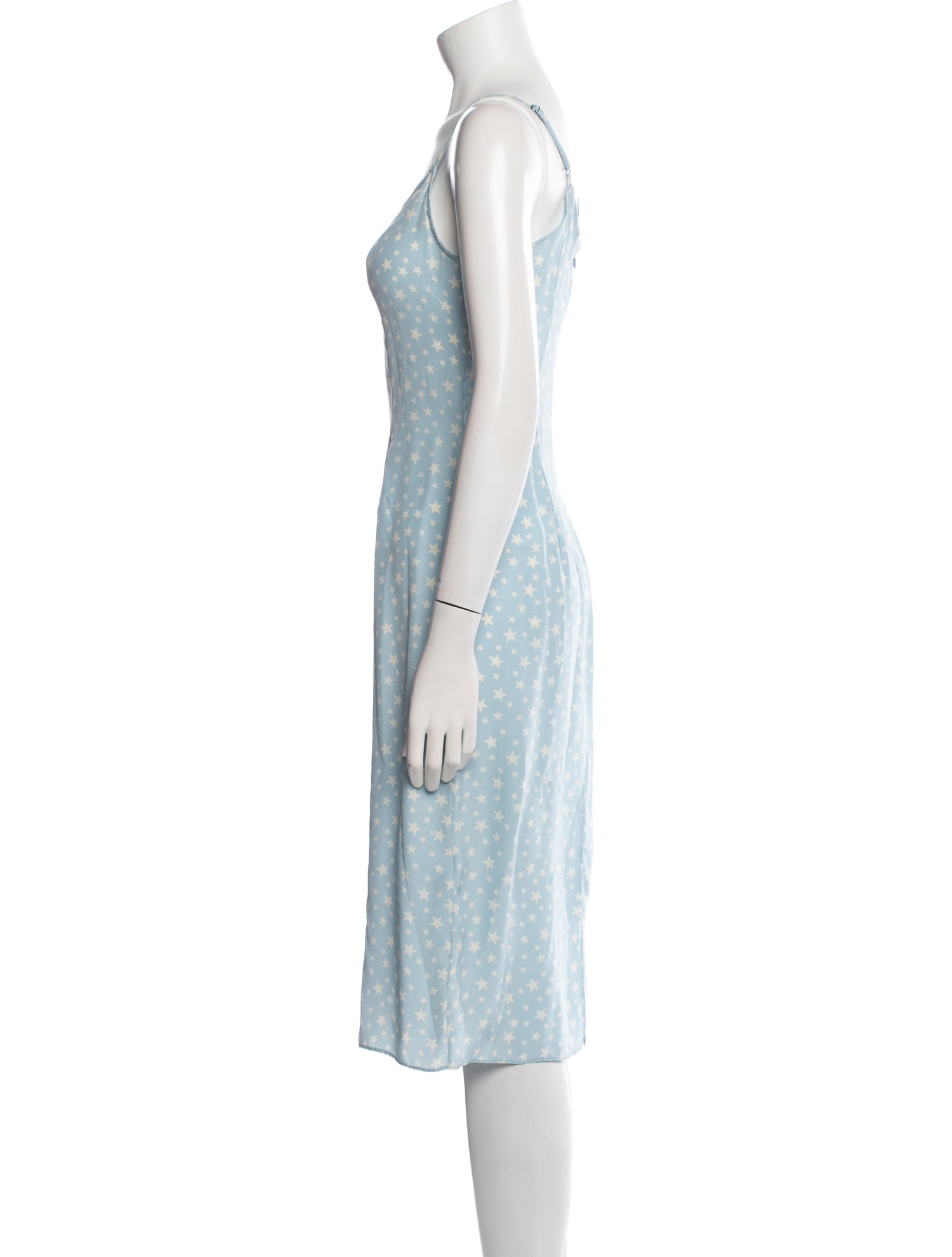HVN Silk Midi Length Dress