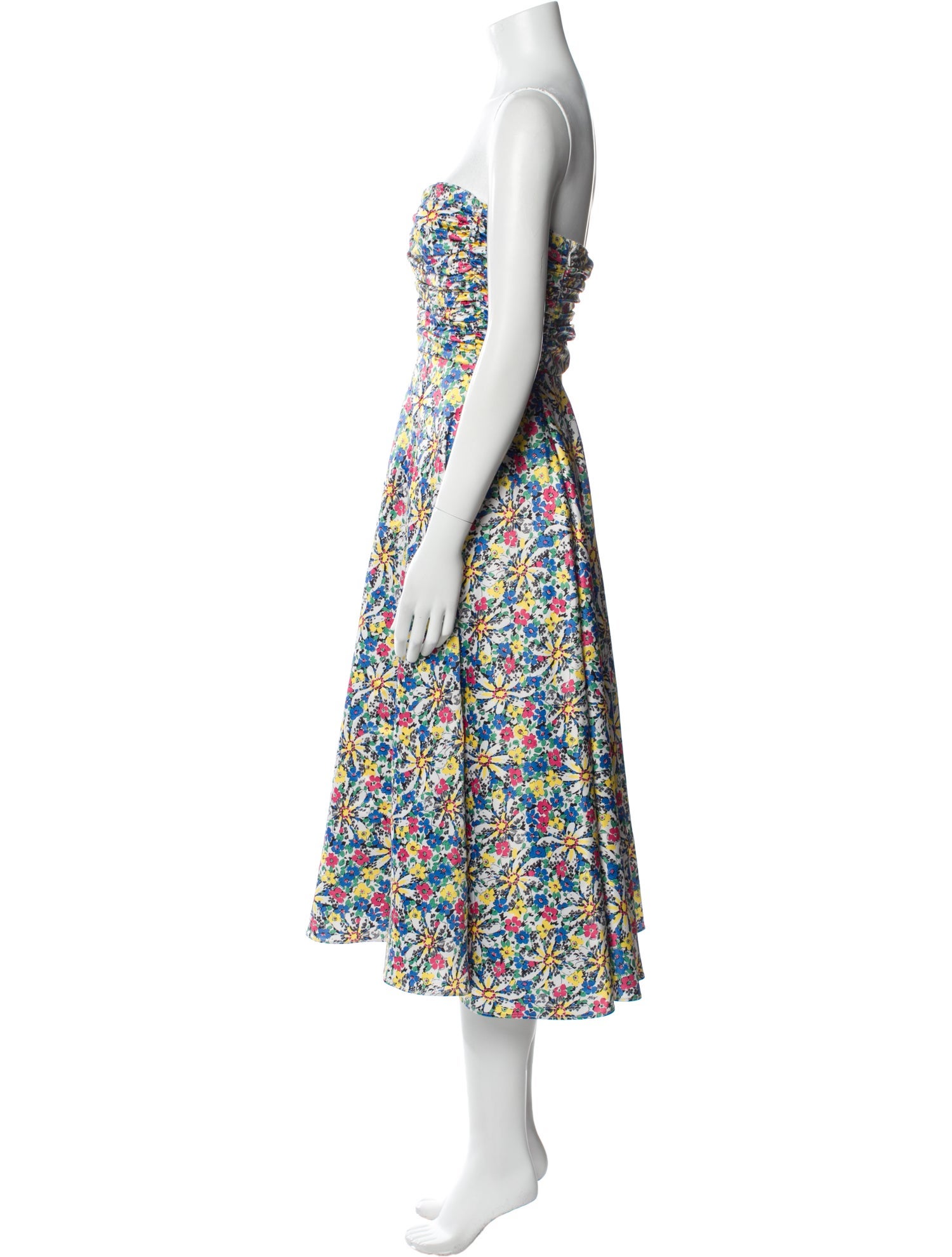 HVN Floral Print Knee-Length Dress