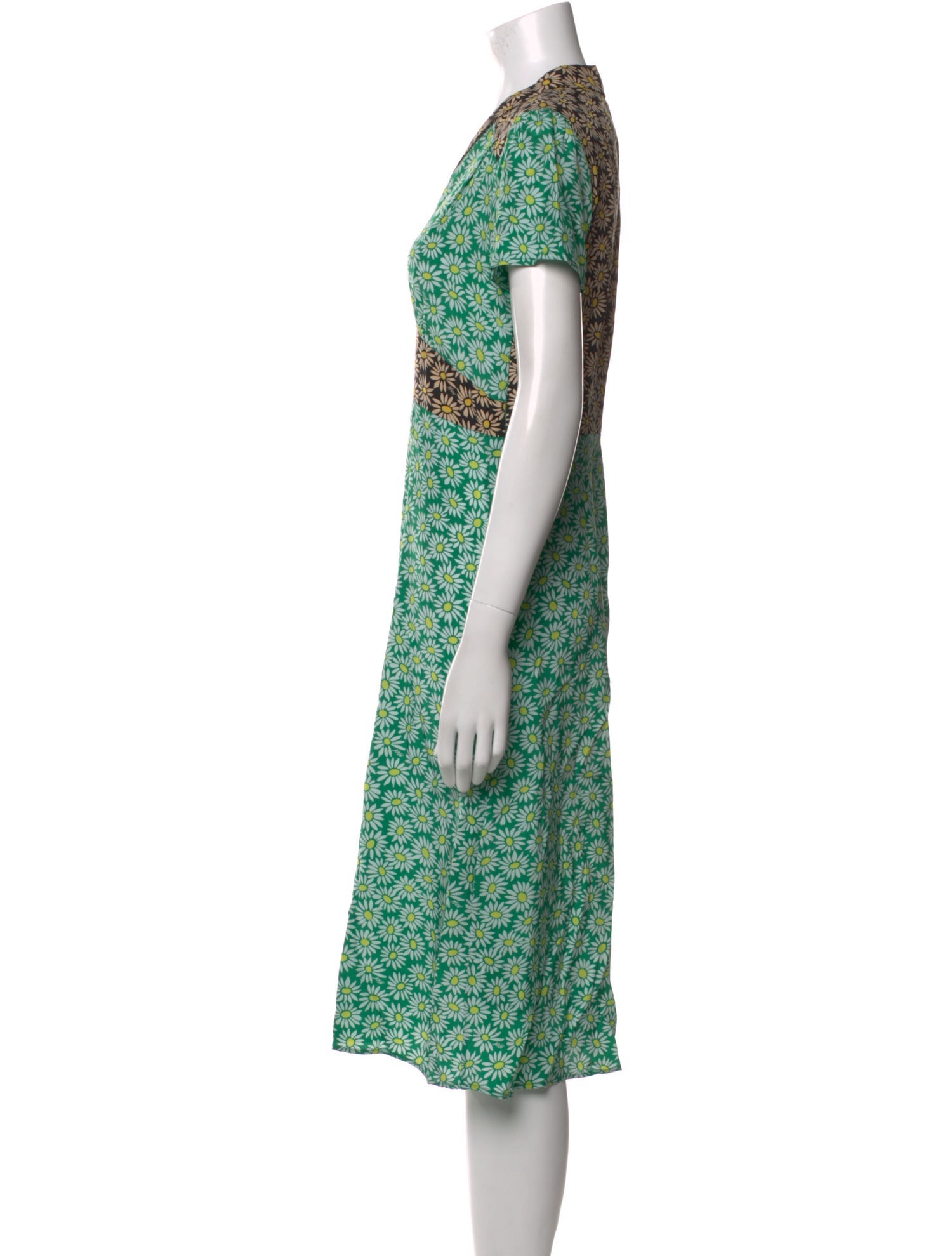 HVN Silk Midi Length Dress w/ Tags